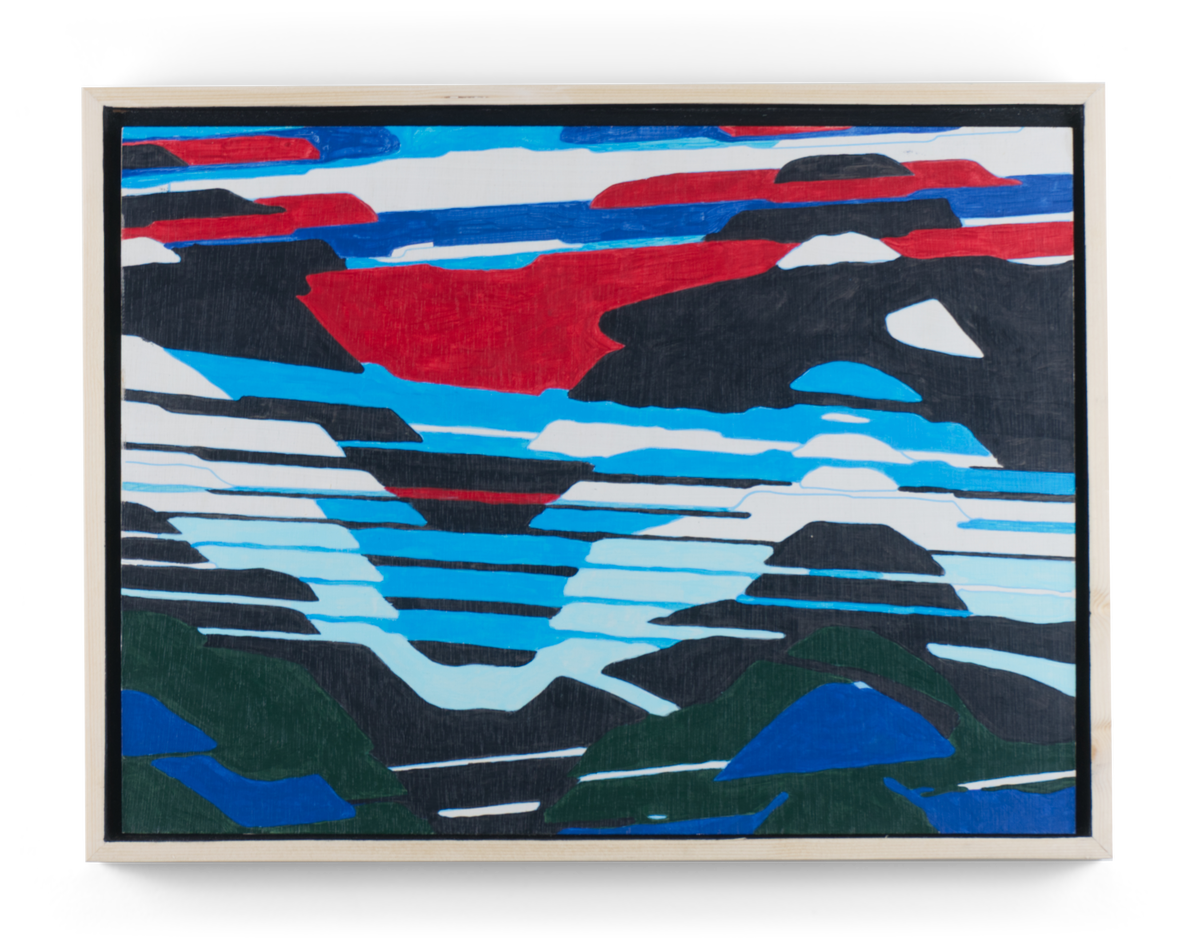 Mounted | Acrylic on board | 400 x 300 mm